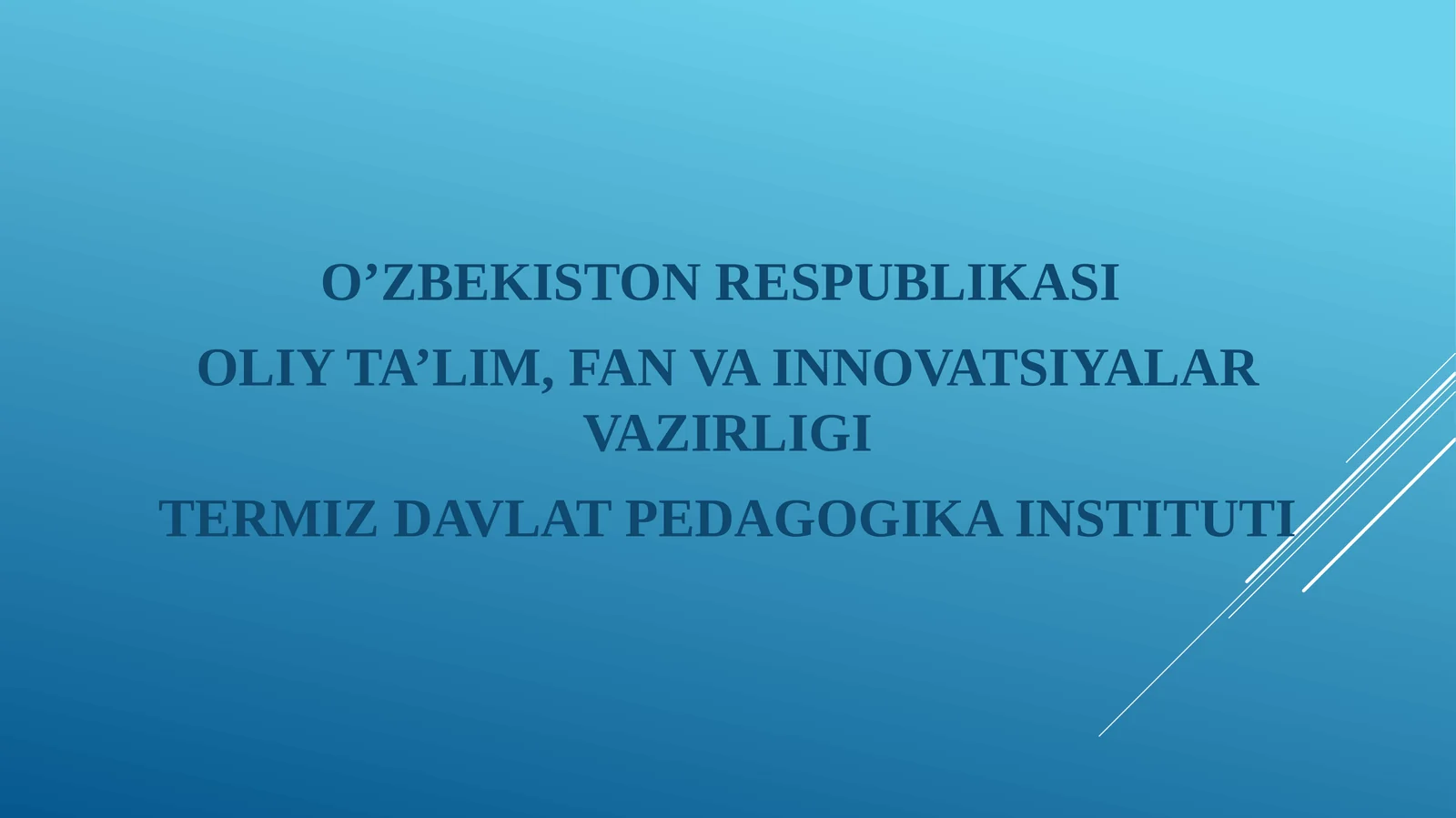 Robotlarni boshqarish tizimlari 1