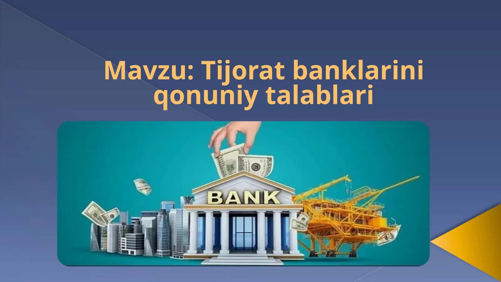 Tijorat banklarini qonuniy talablari 1
