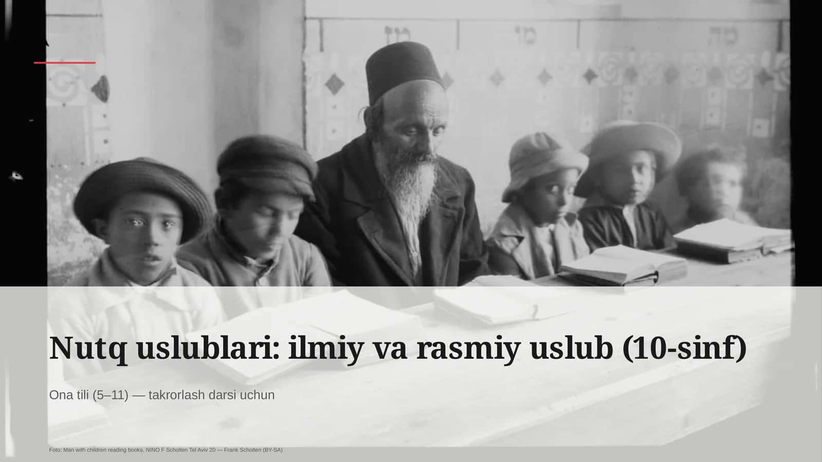 Nutq uslublari: ilmiy va rasmiy uslub (10-sinf) 1