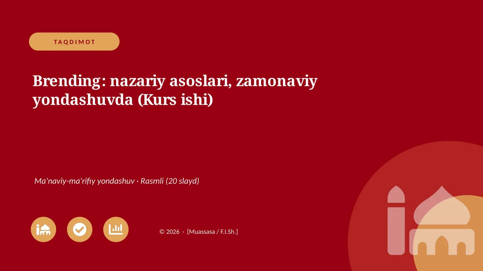 Brending: nazariy asoslari, zamonaviy yondashuvda (Kurs ishi) 1
