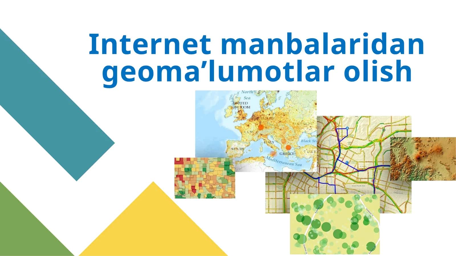 Geografik ma’lumotlarning ta’rifi 1