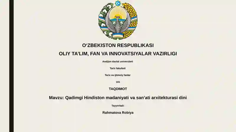 Qadimgi Hindiston madaniyati va sanʼati arxitekturasi dini
