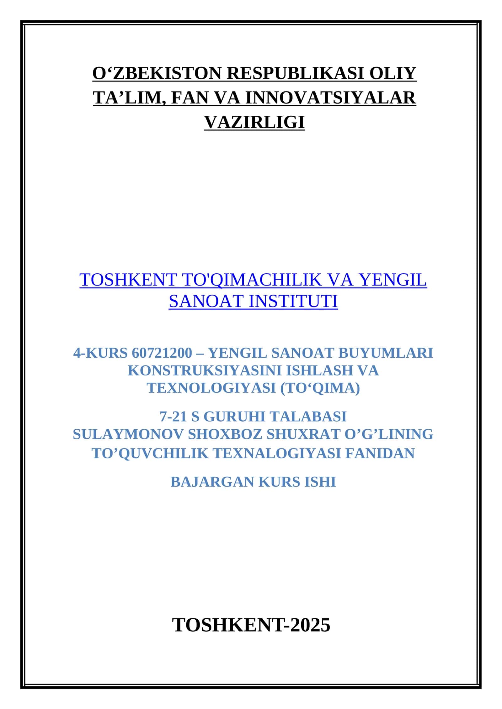 ZAMONAVIY IP O’TKAZISH VA ULASH MASHINALARI BO‘YICHA MA‘LUMOTLARNI JAMLASH VA ULARNING OMILLARINI O‘RGANISH 1