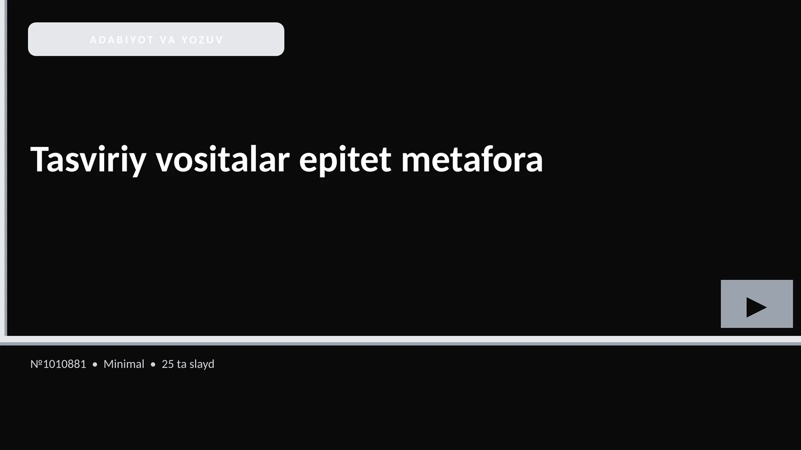 ADABIYOT VA YOZUV 1