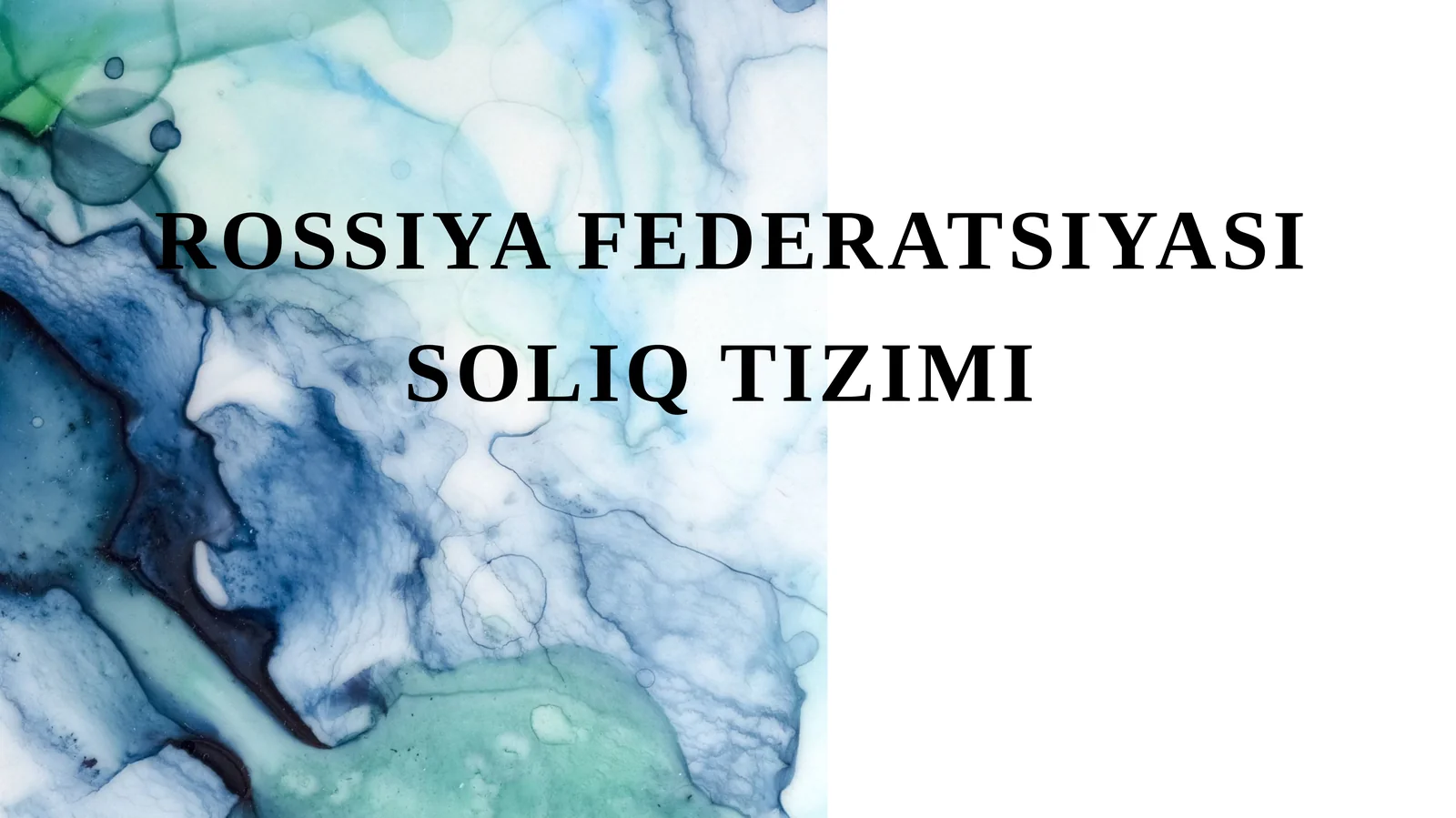 Rossiya federatsiyasi soliq tizimi 1