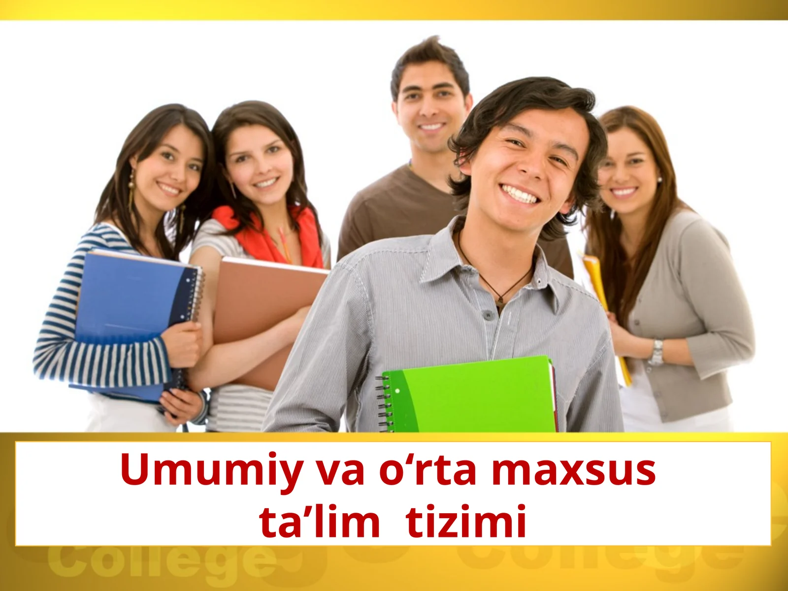 Umumiy va o‘rta maxsus ta'lim tizimi 1