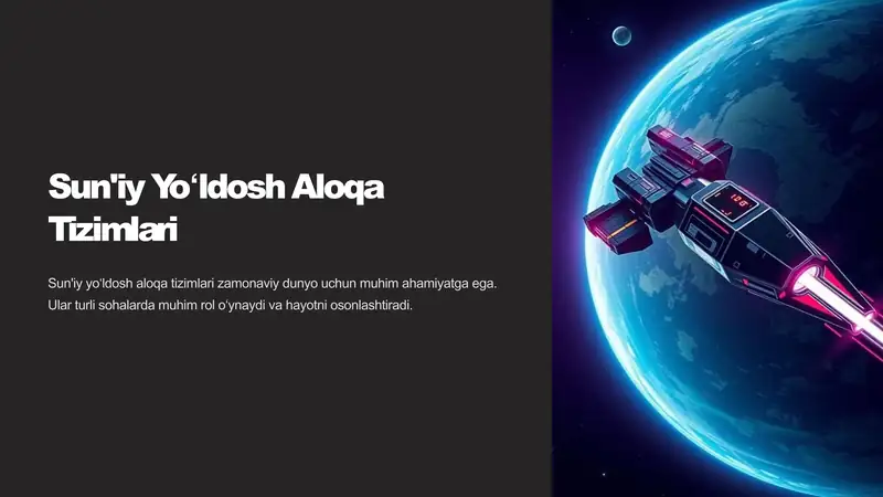 Sun'iy yoʻldosh aloqa tizimlari 1