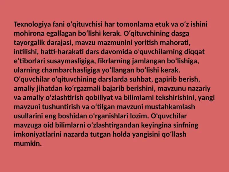 O'qituvchilikda mohironlik 1