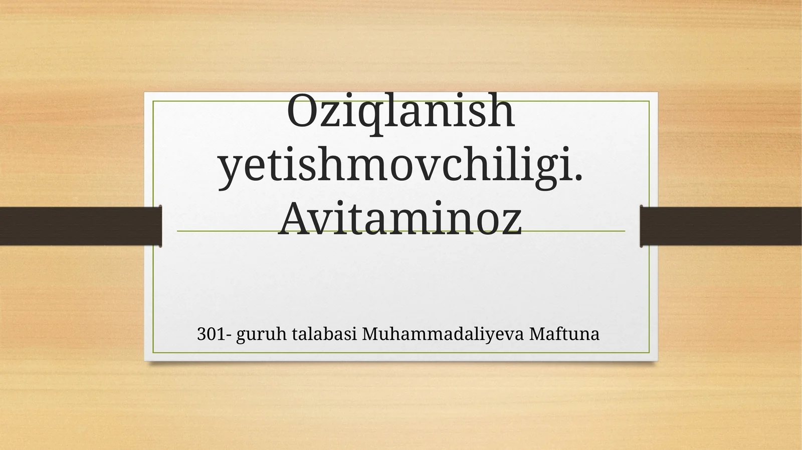 Avitaminoz 1