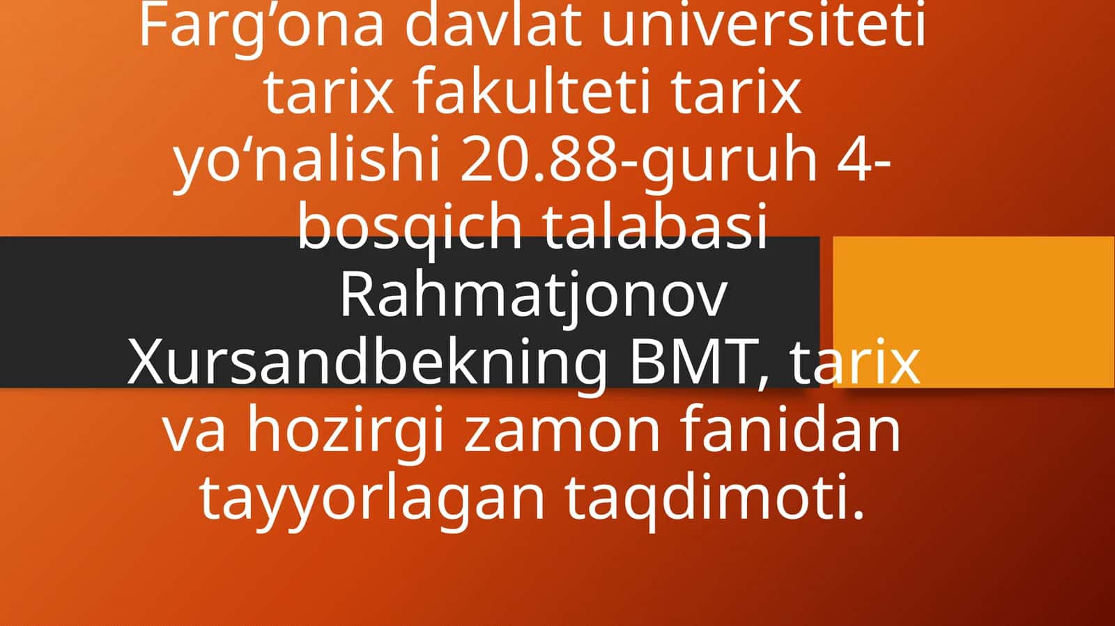 BMT ning qurоlsizlanish va хalqarо хavfsizlik uchun kurashi. 1