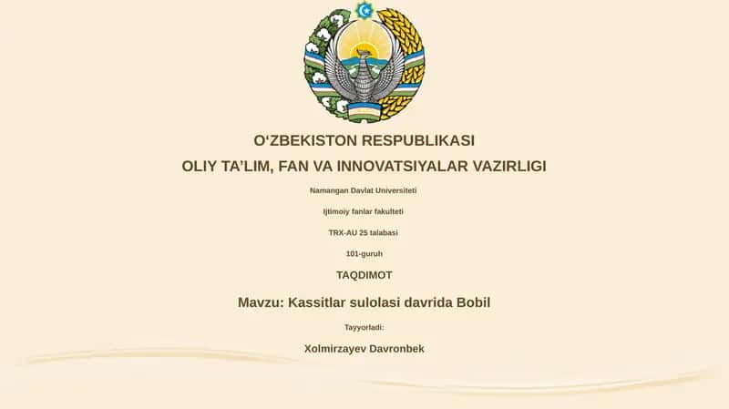 Bobilning yuksalishi 1