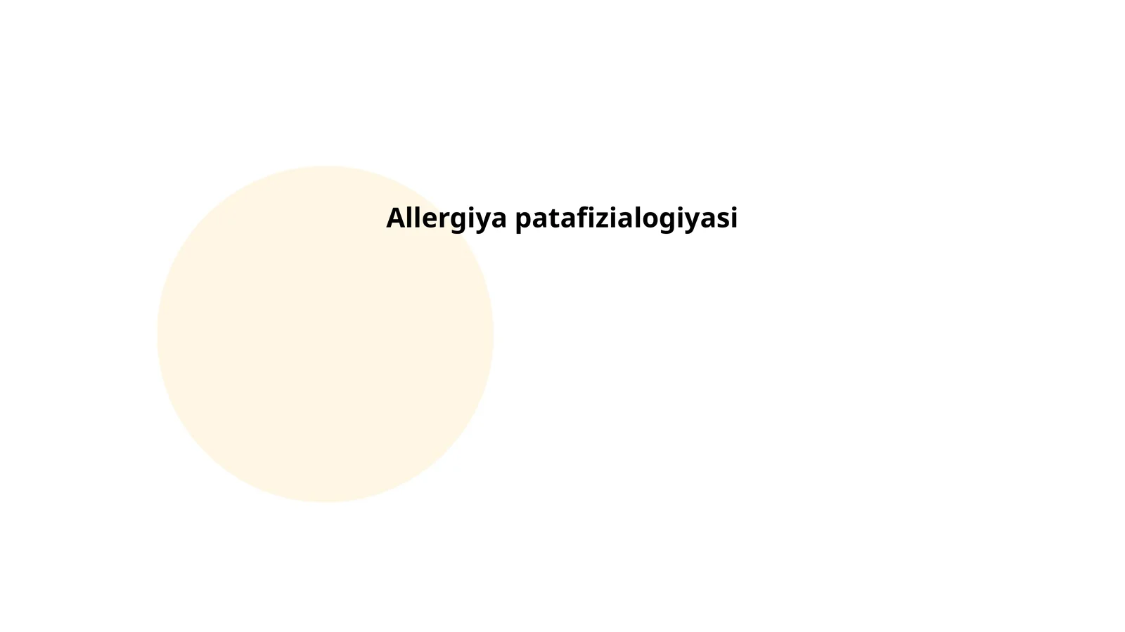 Allergiya patafizialogiyasi 1
