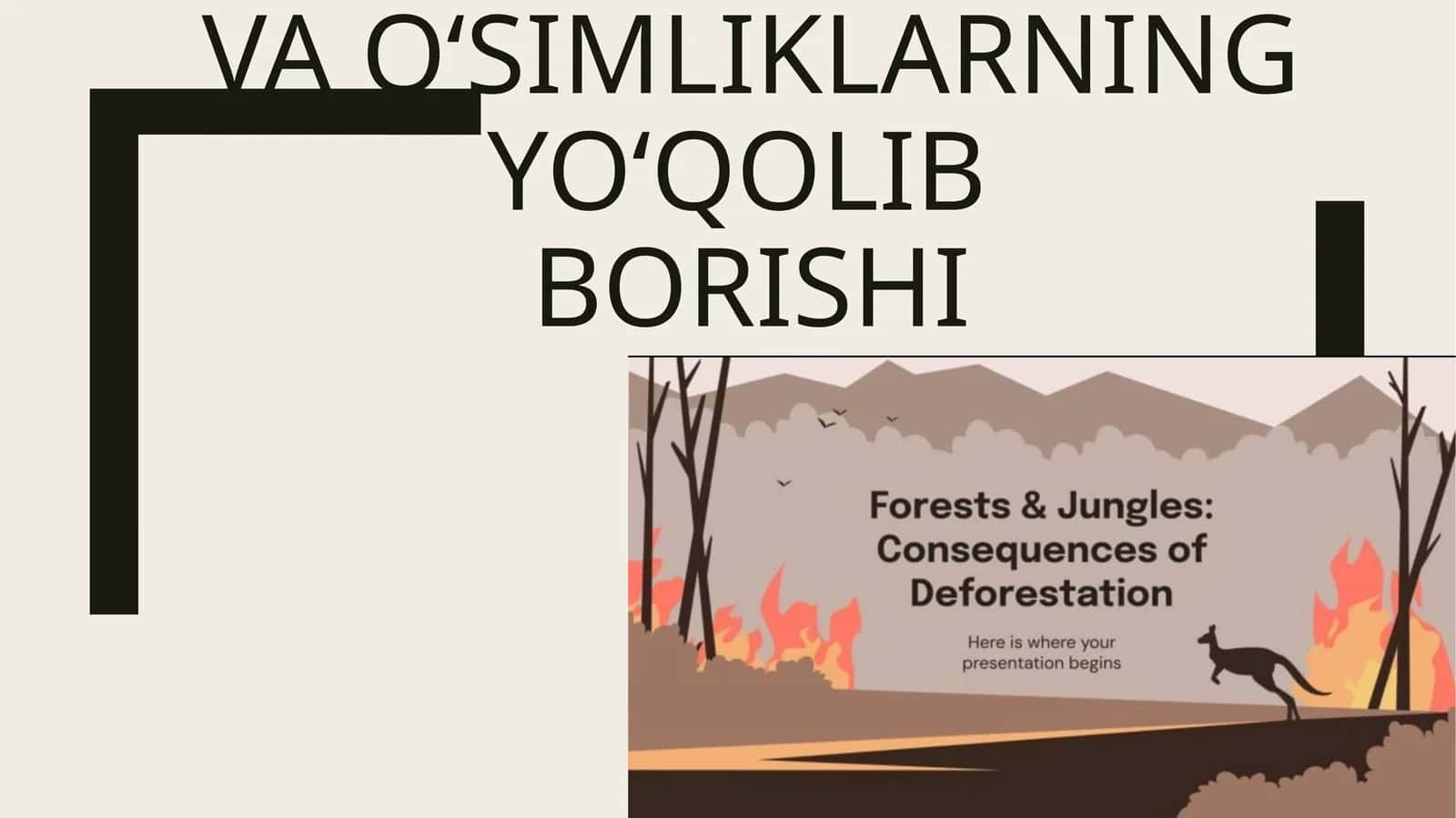 Yovvoyi hayvonlar va o‘simliklarning yo‘qolibborishi 1