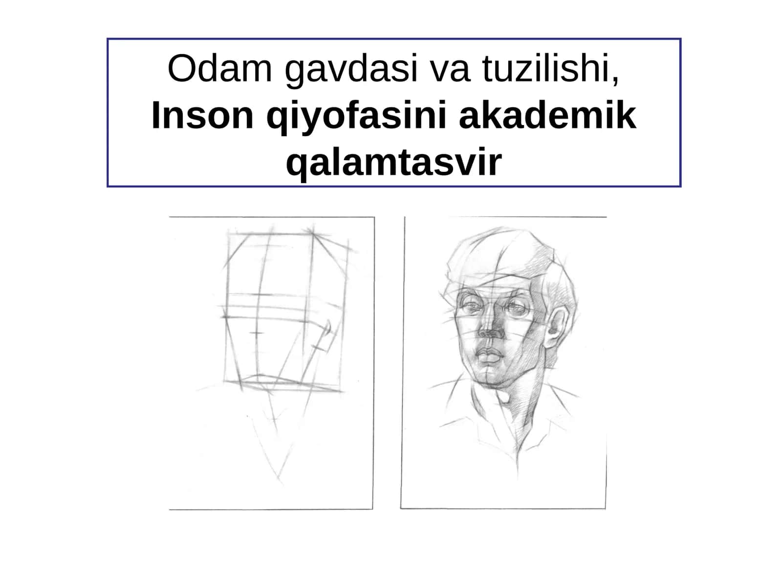Odam gavdasi va tuzilishi, Inson qiyofasini akademik qalamtasvir.ppt 1