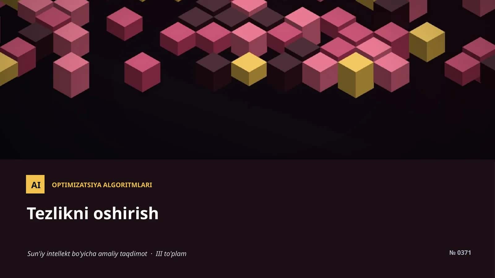 Optimizatsiya algoritmlari 1