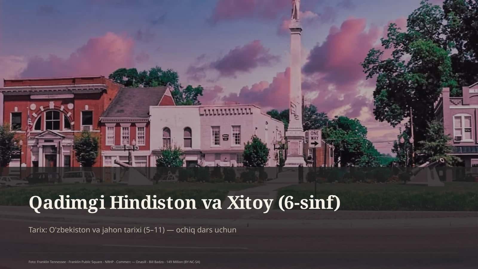 Qadimgi Hindiston va Xitoy (6-sinf) 1