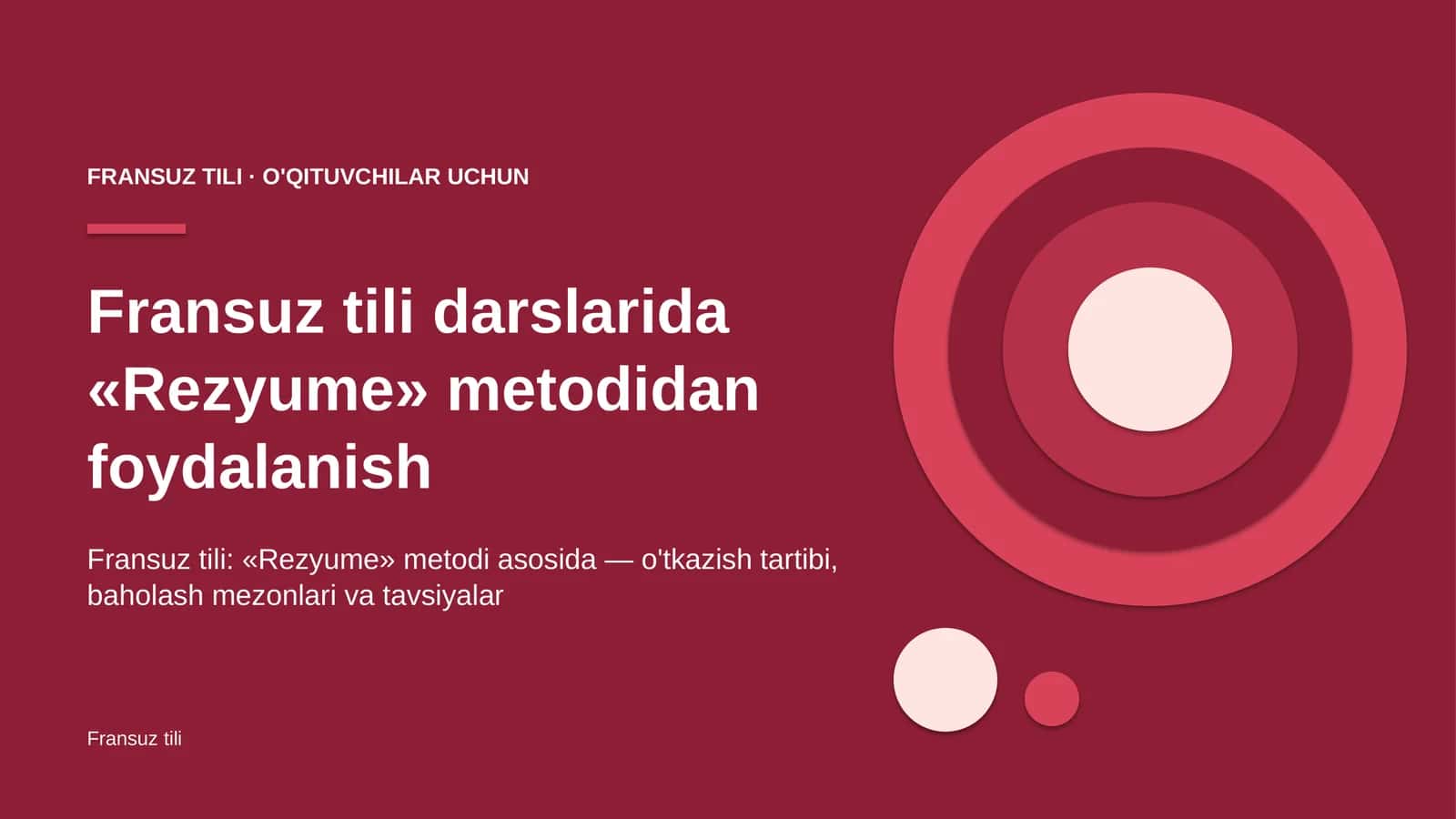 fransuz tili darslarida rezyume metodidan foydalanish 9196 1