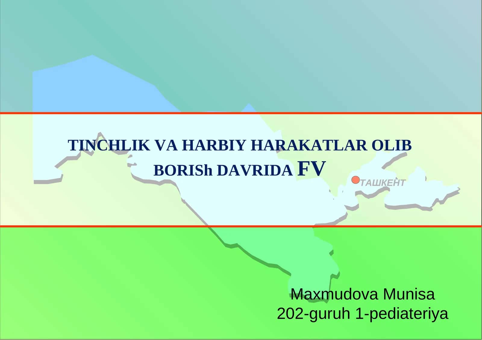 Tinchlik va harbiy harakatlar davrida FV 1
