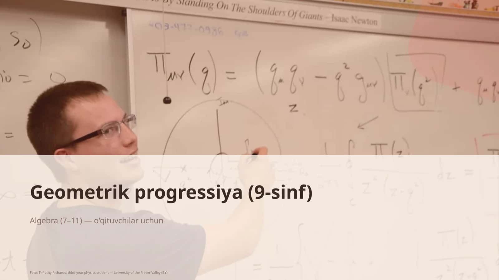 Geometrik progressiya (9-sinf) 1