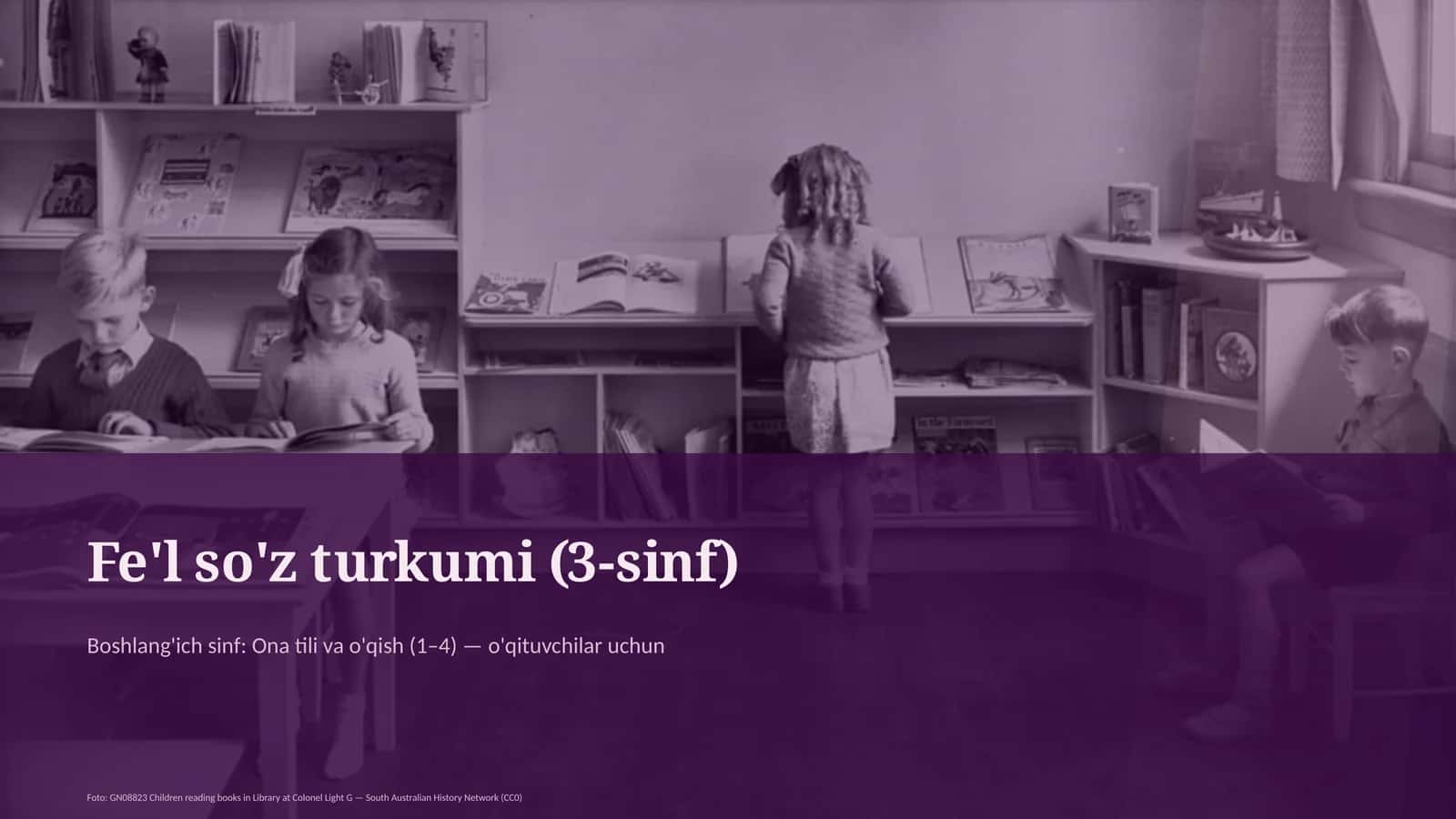 Fe'l so'z turkumi (3-sinf) 1