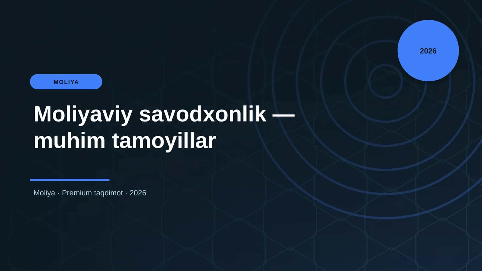 Moliyaviy savodxonlik — muhim tamoyillar 1
