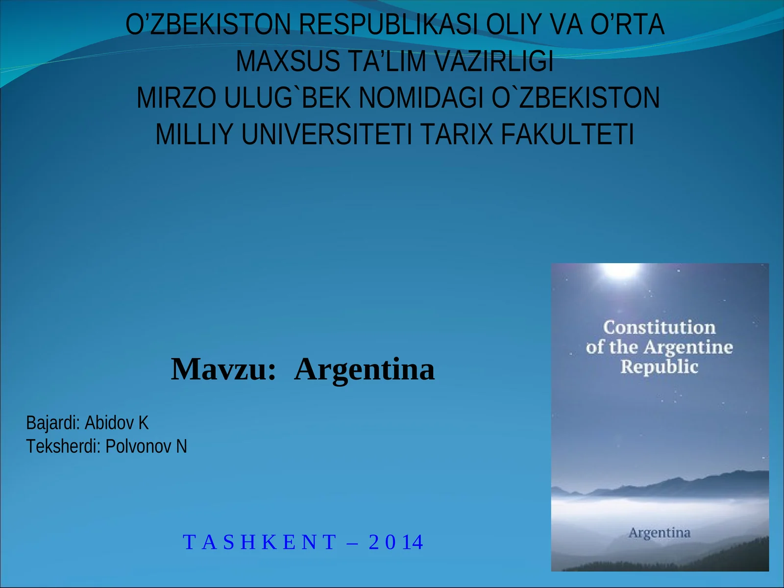 Argentina 1