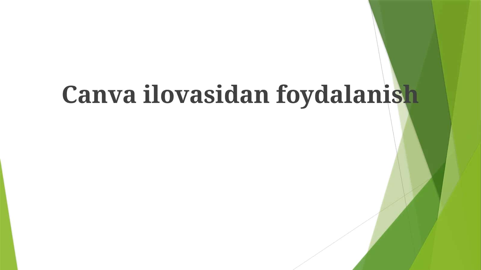 Canva dasturida dizayn yaratish 1