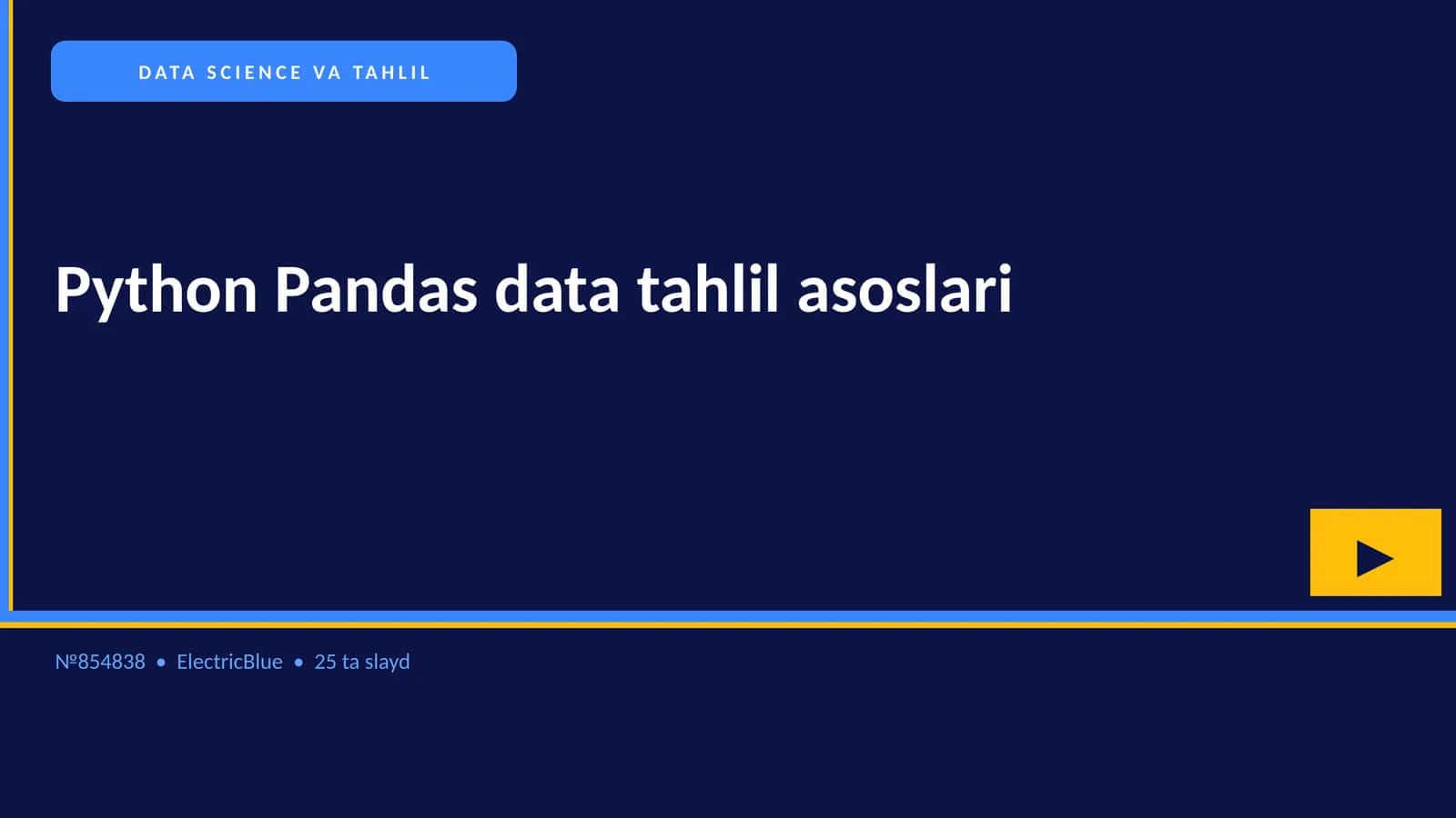 Python Pandas data tahlil asoslari 1