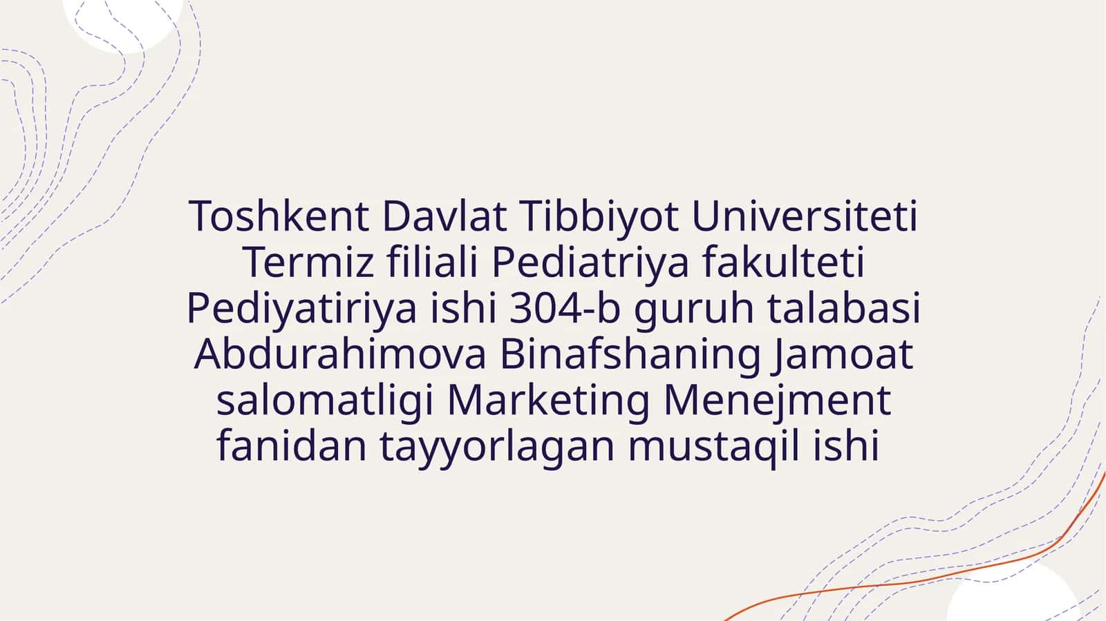 Tibbiyotda statistikaning ahamiyati Statistik tadqiqotlar natijalarini baholash usullari Statistik t 1