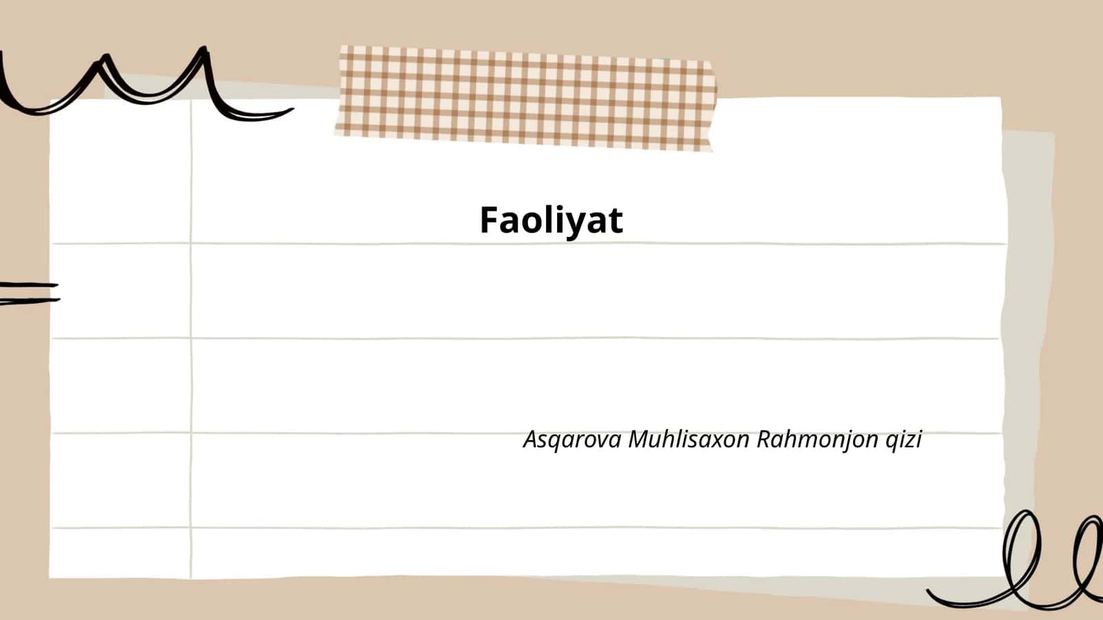 Faoliyat 1