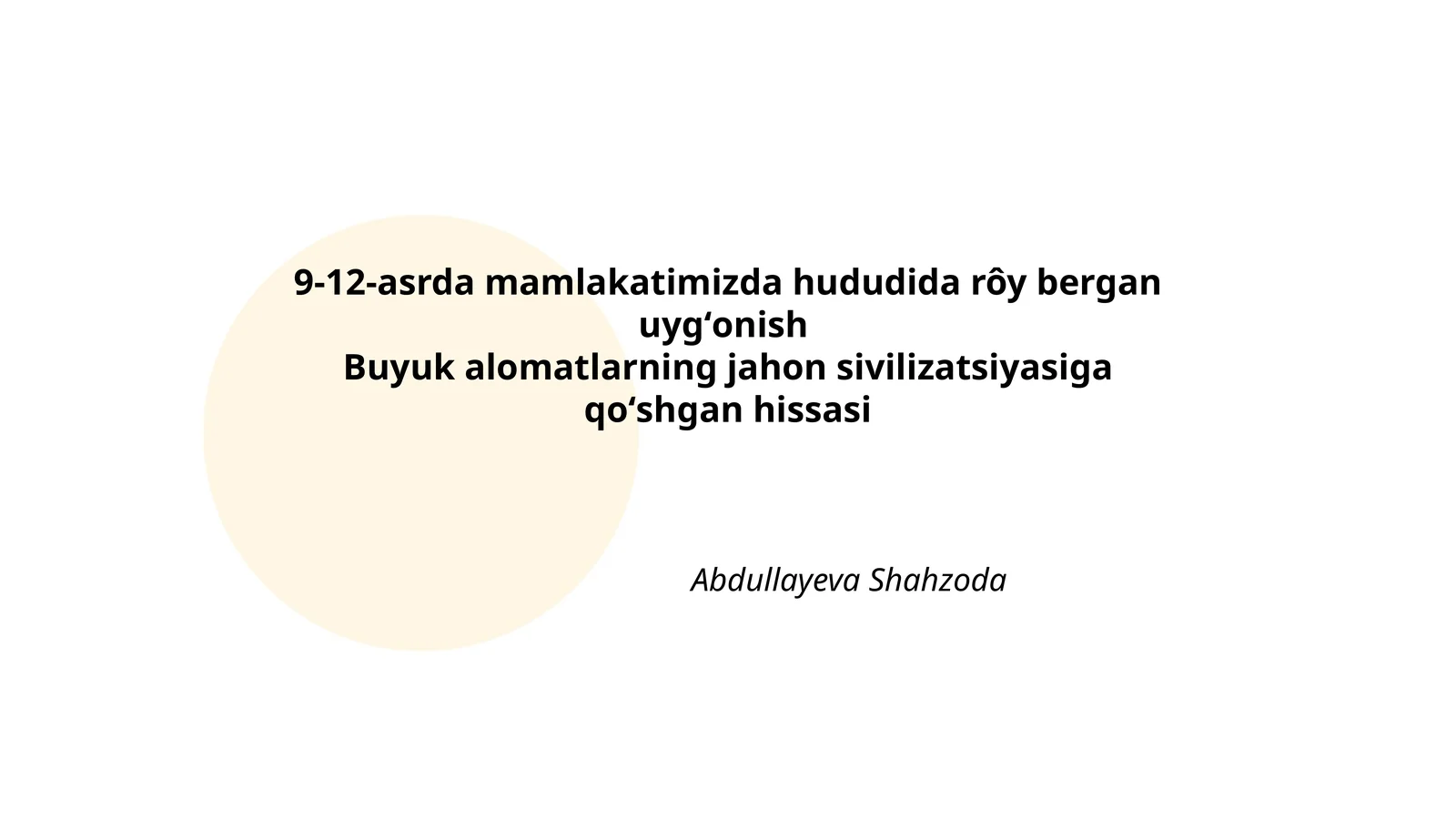 Uygʻonish davri va uning sabablari 1