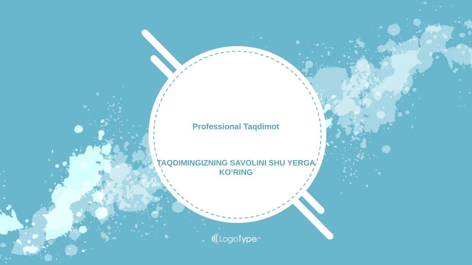 Water Colored Splashes Taqdimoti (36 Slayd) 1