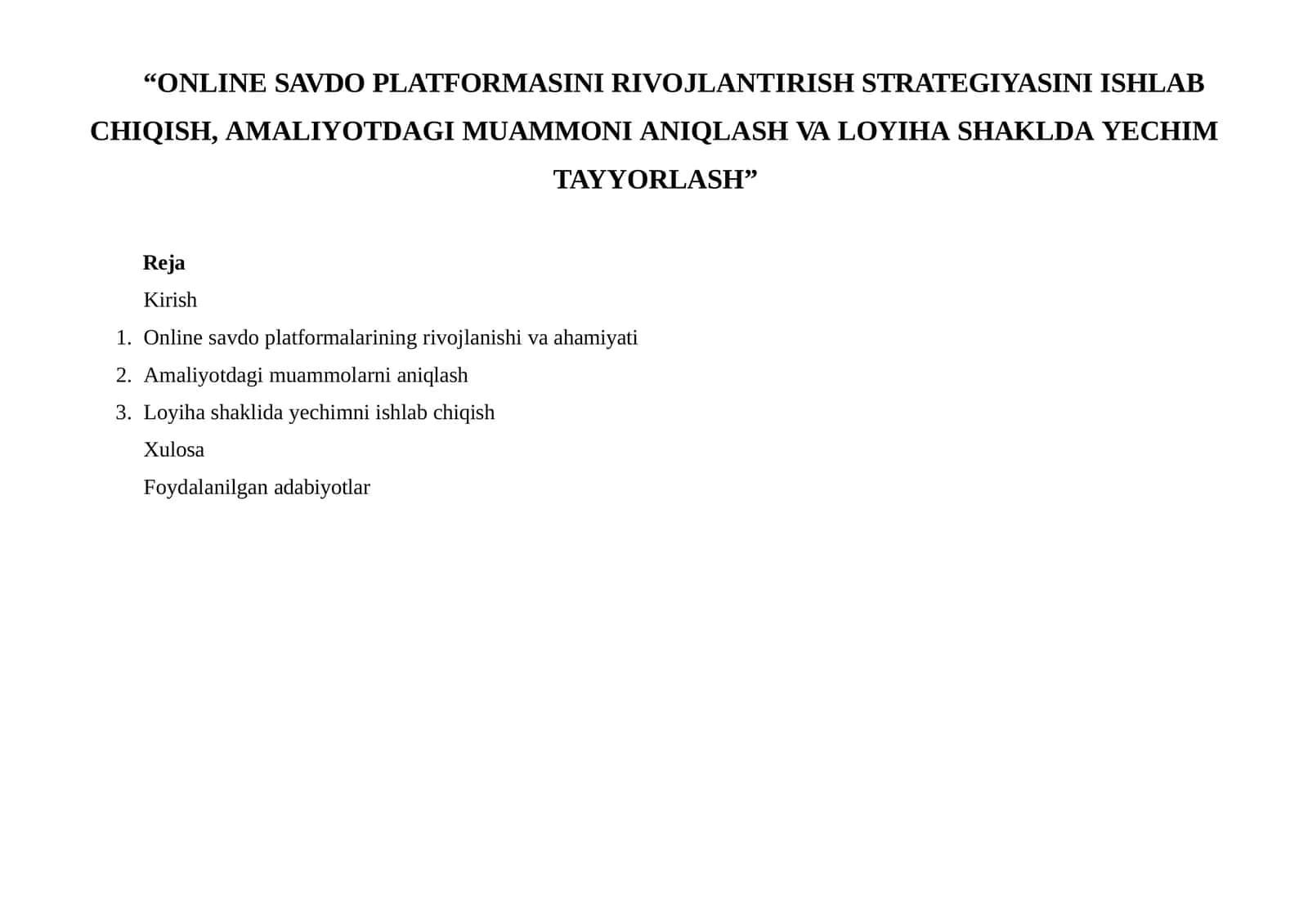 Onlinesavdo platformalarining rivojlanish va ahmiyati 1