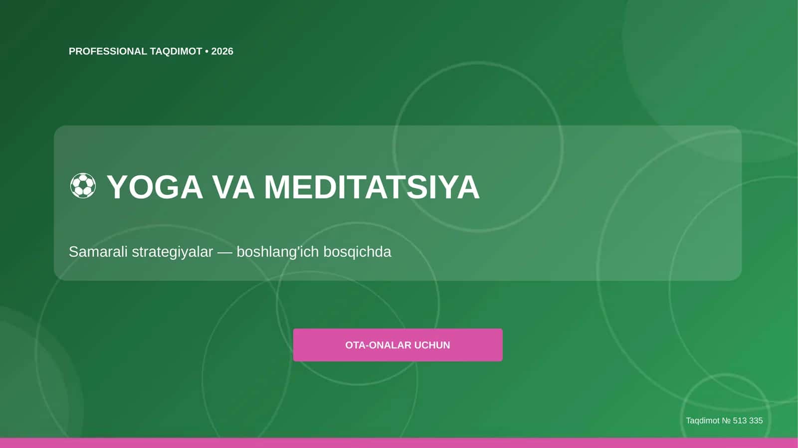 YOGA VA MEDITATSIYA 1