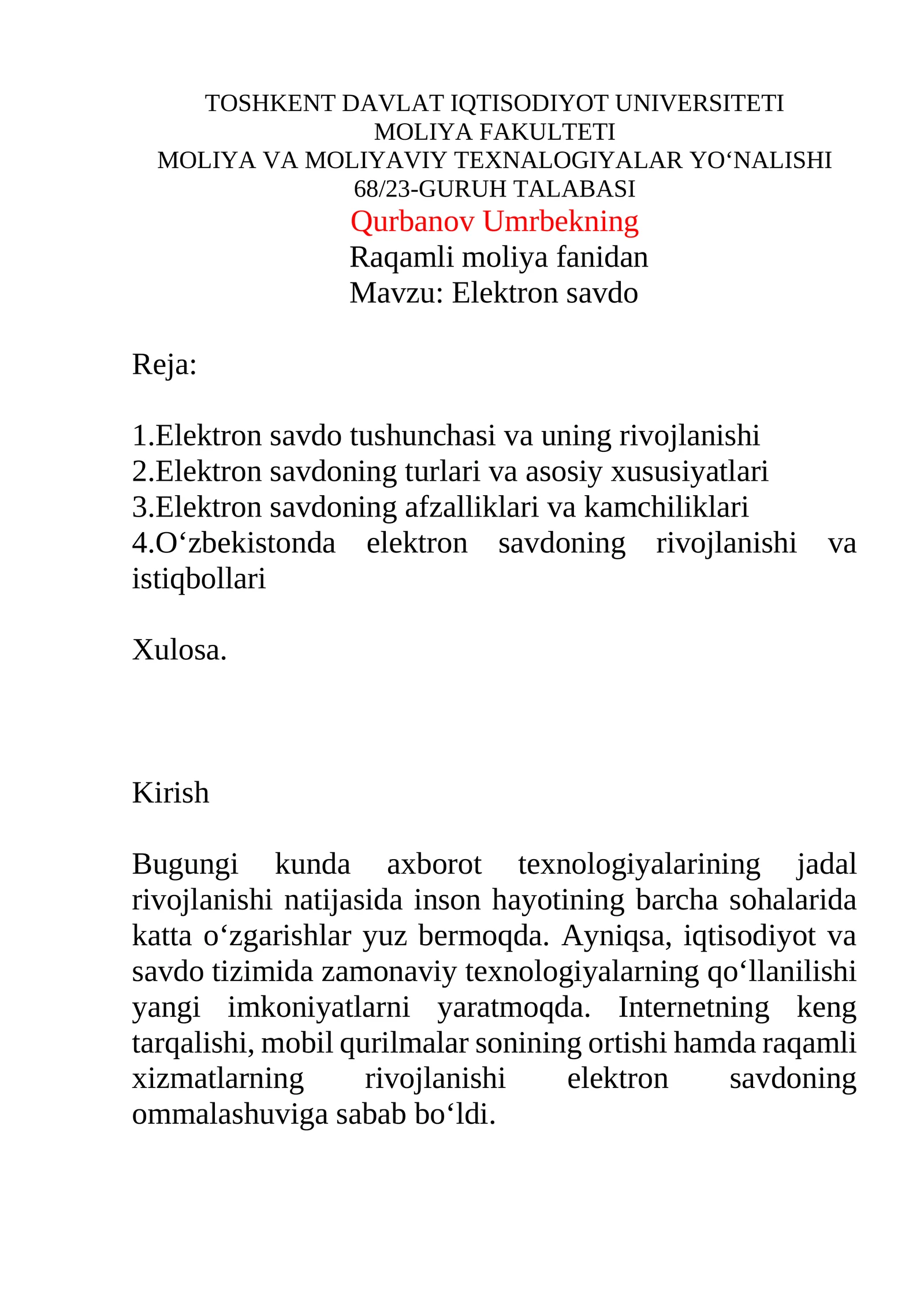 Elektron savdo 1