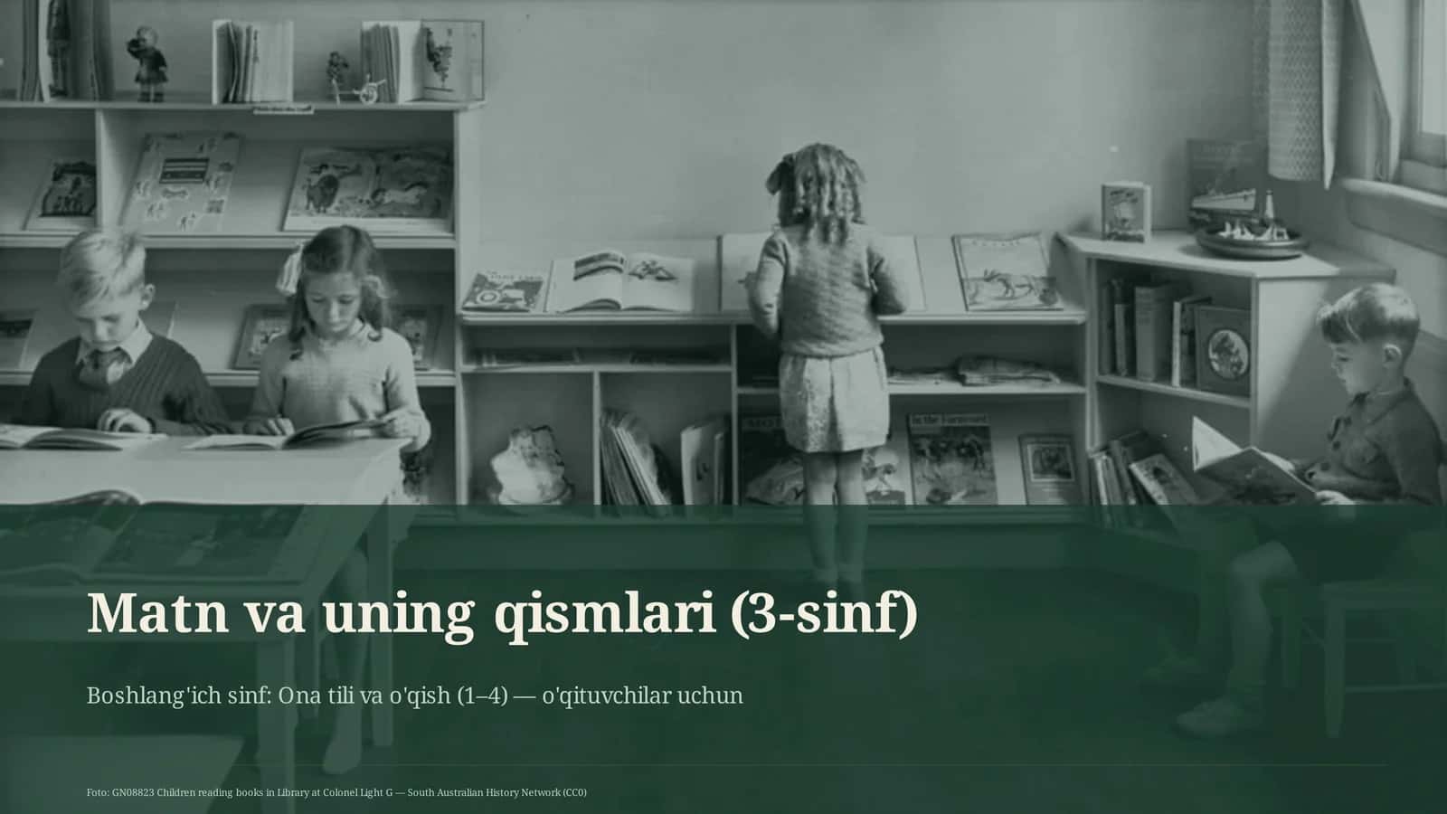Matn va uning qismlari (3-sinf) 1
