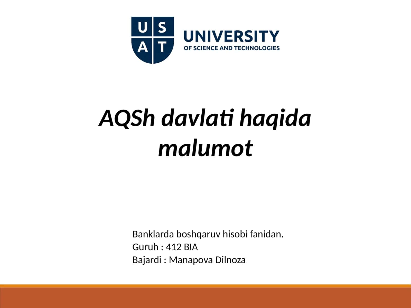AQShdavlati haqida malumot 1