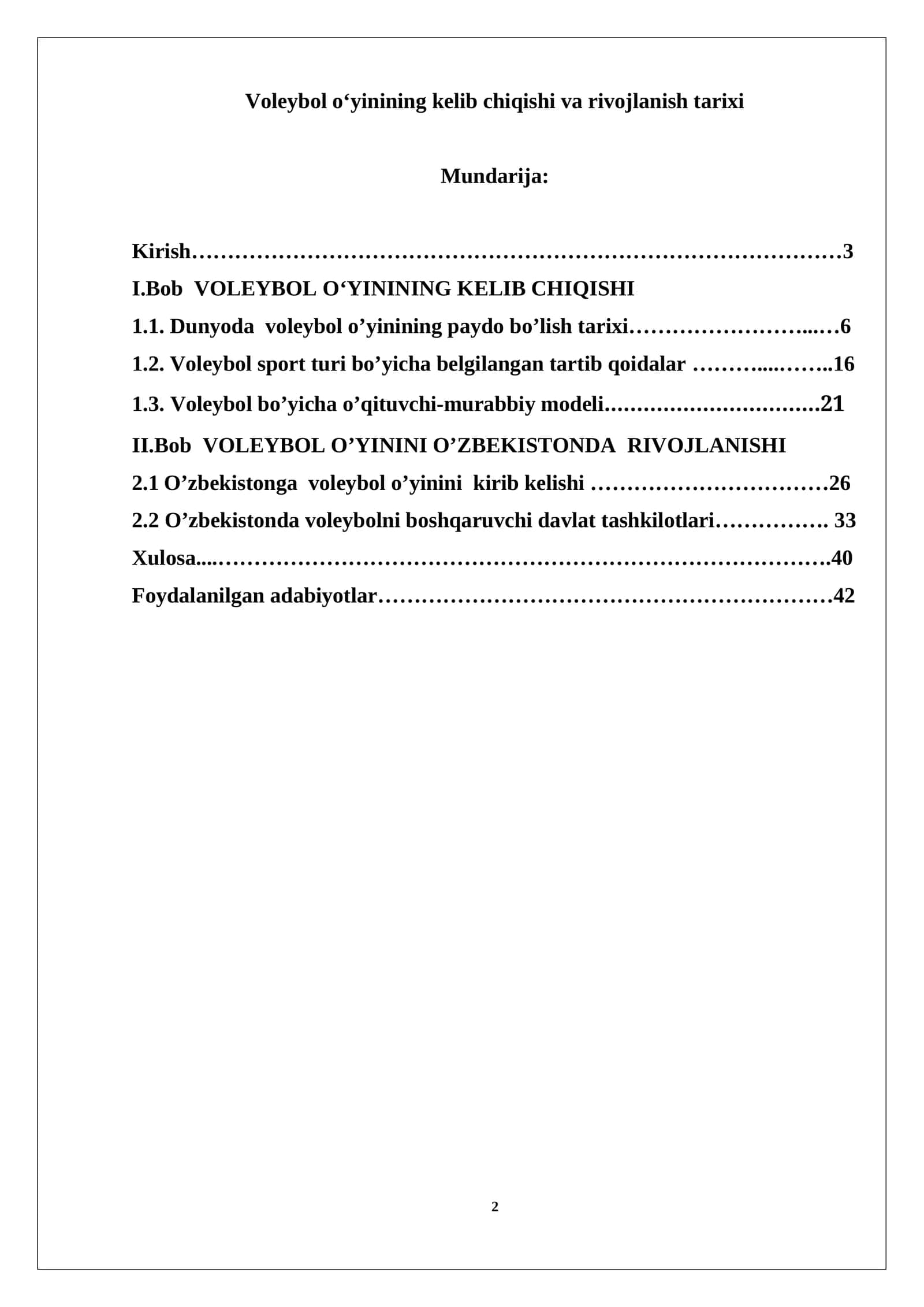 Voleybol o‘yinining kelib chiqishi va rivojlanish tarixi 1