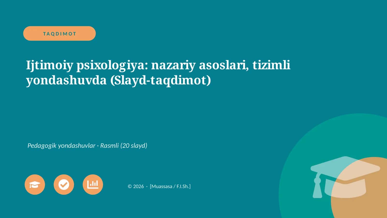 Ijtimoiy psixologiya: nazariy asoslari, tizimli yondashuvda (Slayd-taqdimot) 1