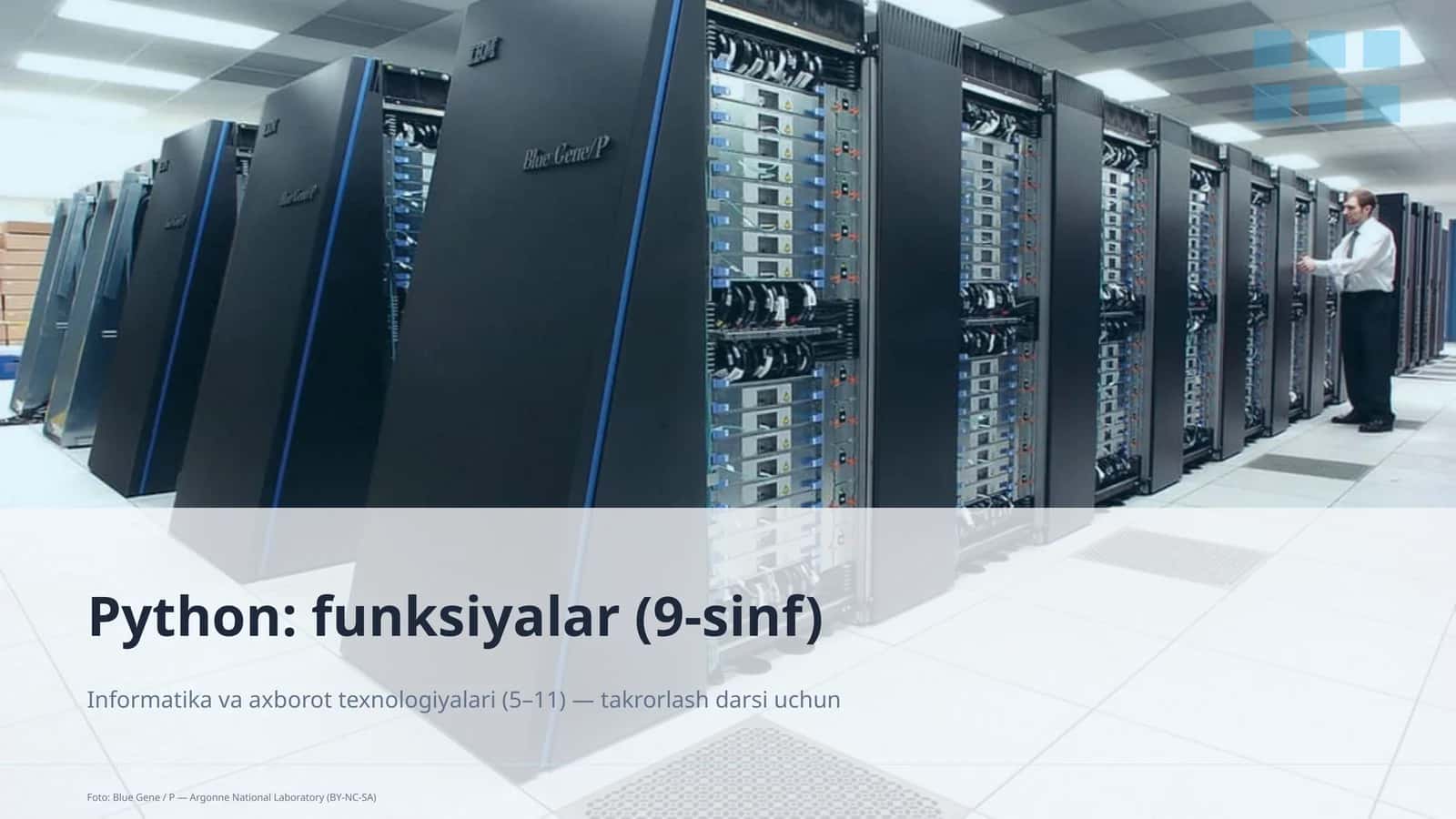 Python: funksiyalar (9-sinf) 1