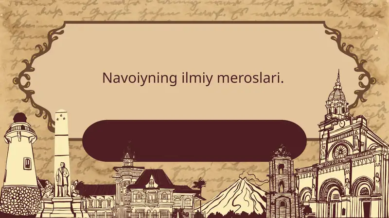 Navoiyning ilmiy meroslari 1