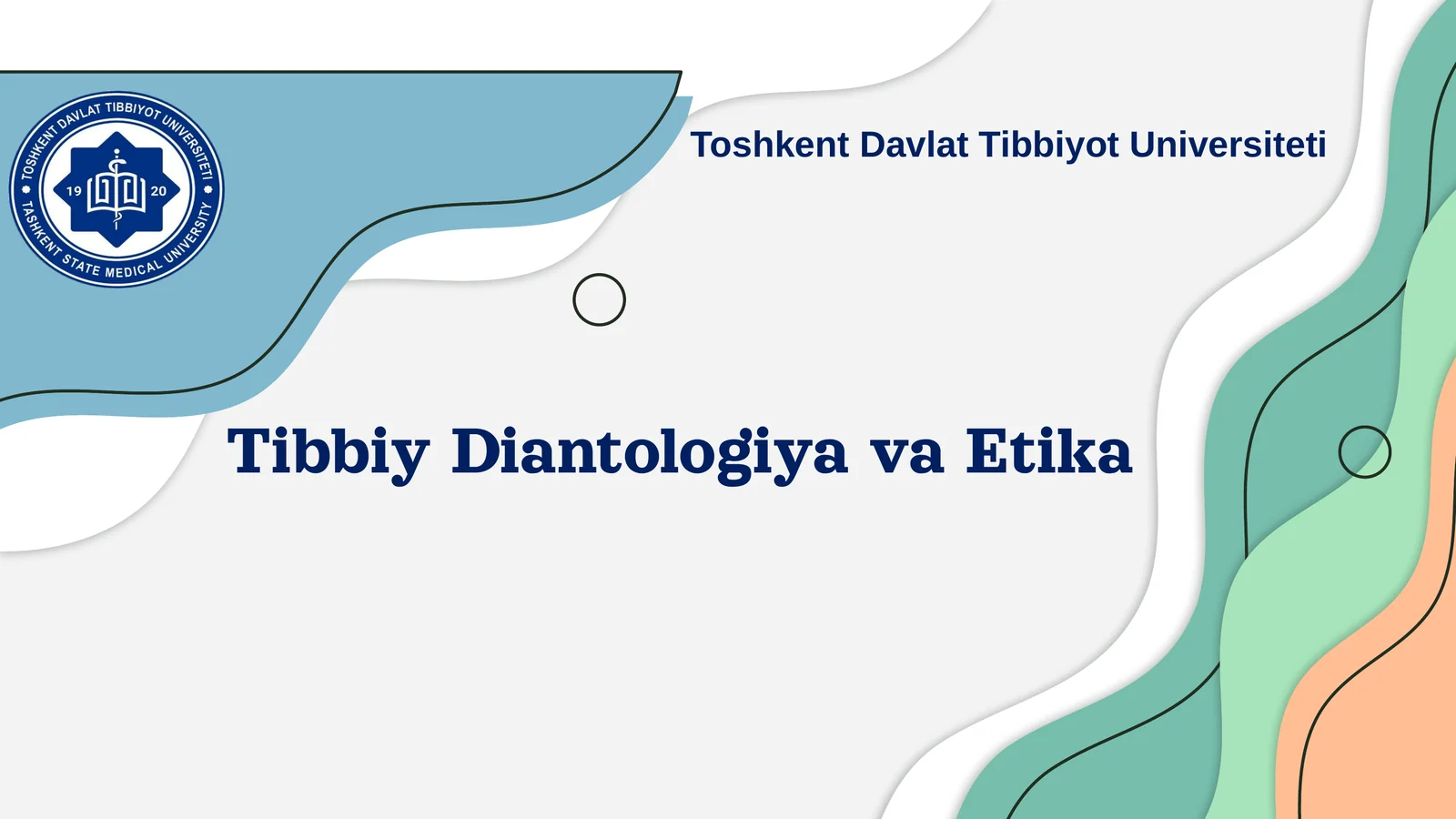 Tibbiy Diantologiya va Etika 1
