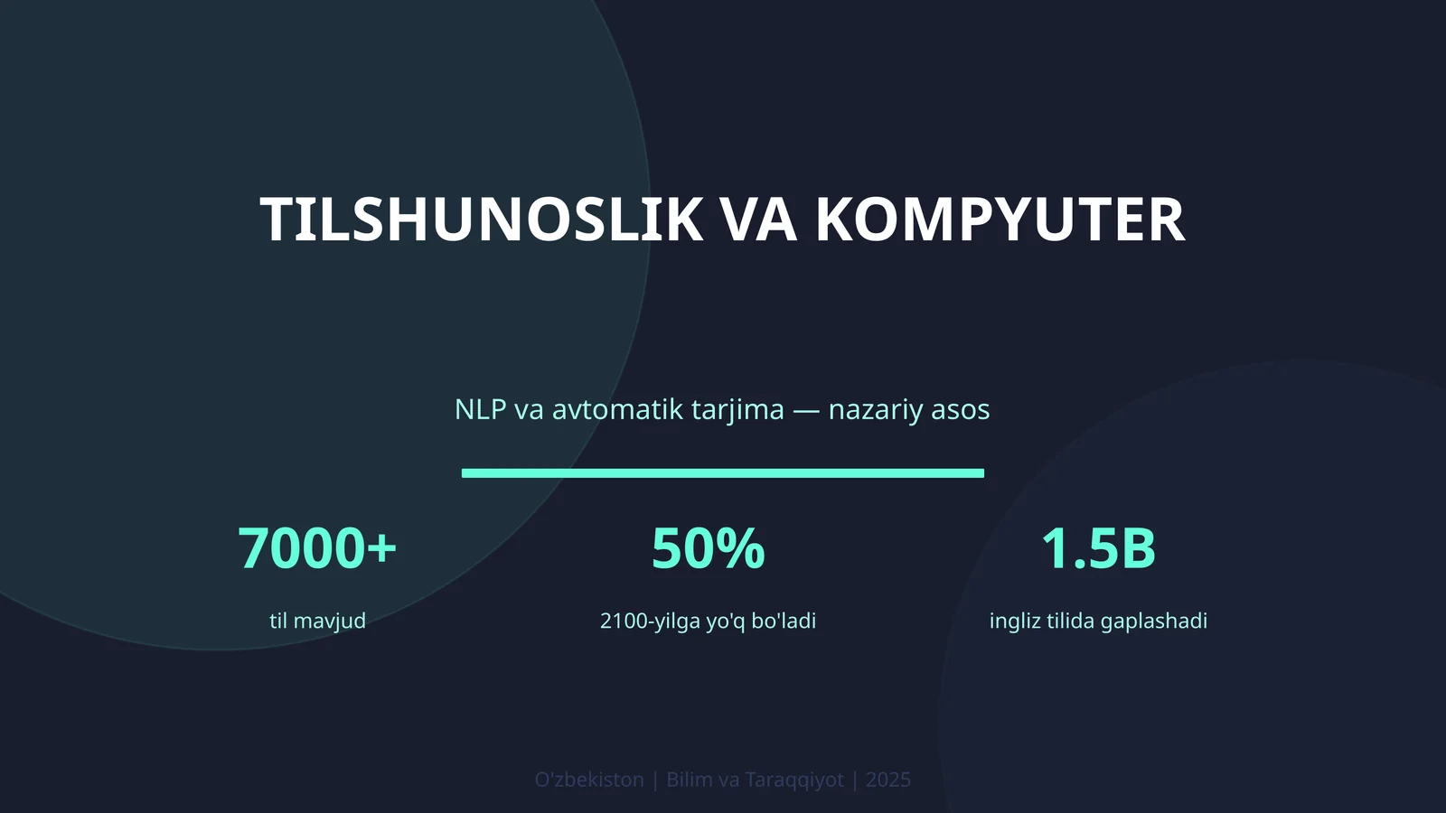 Tilshunoslik va kompyuter 1