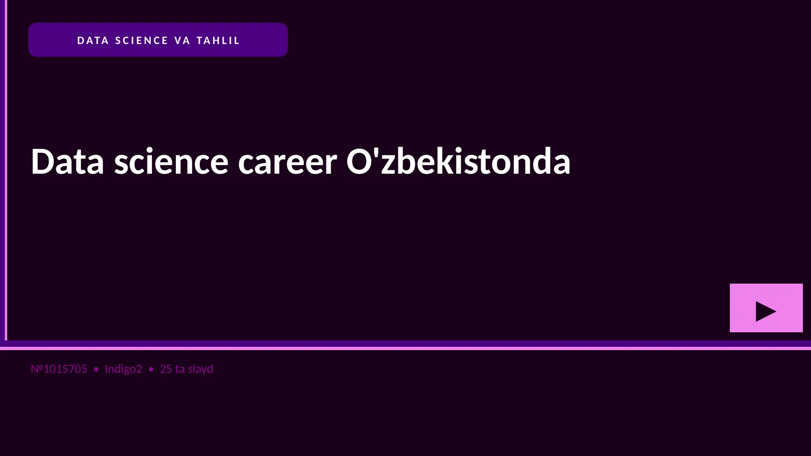 Data science career O'zbekistonda 1