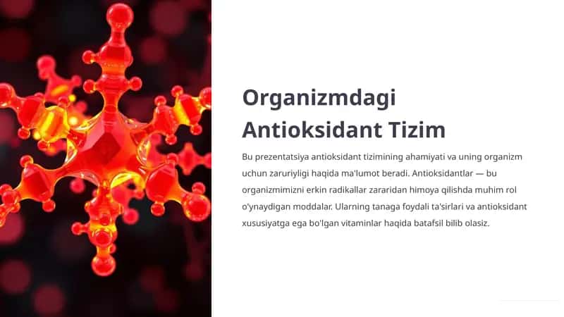 Organizmdagi Antioksidant Tizim 1