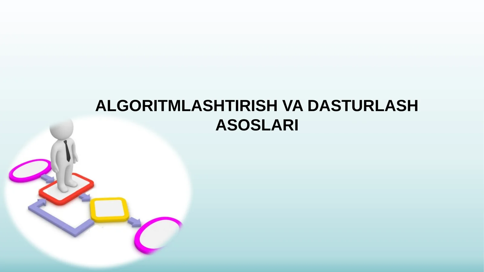 ALGORITMLASHTIRISH VA DASTURLASH ASOSLARI 1
