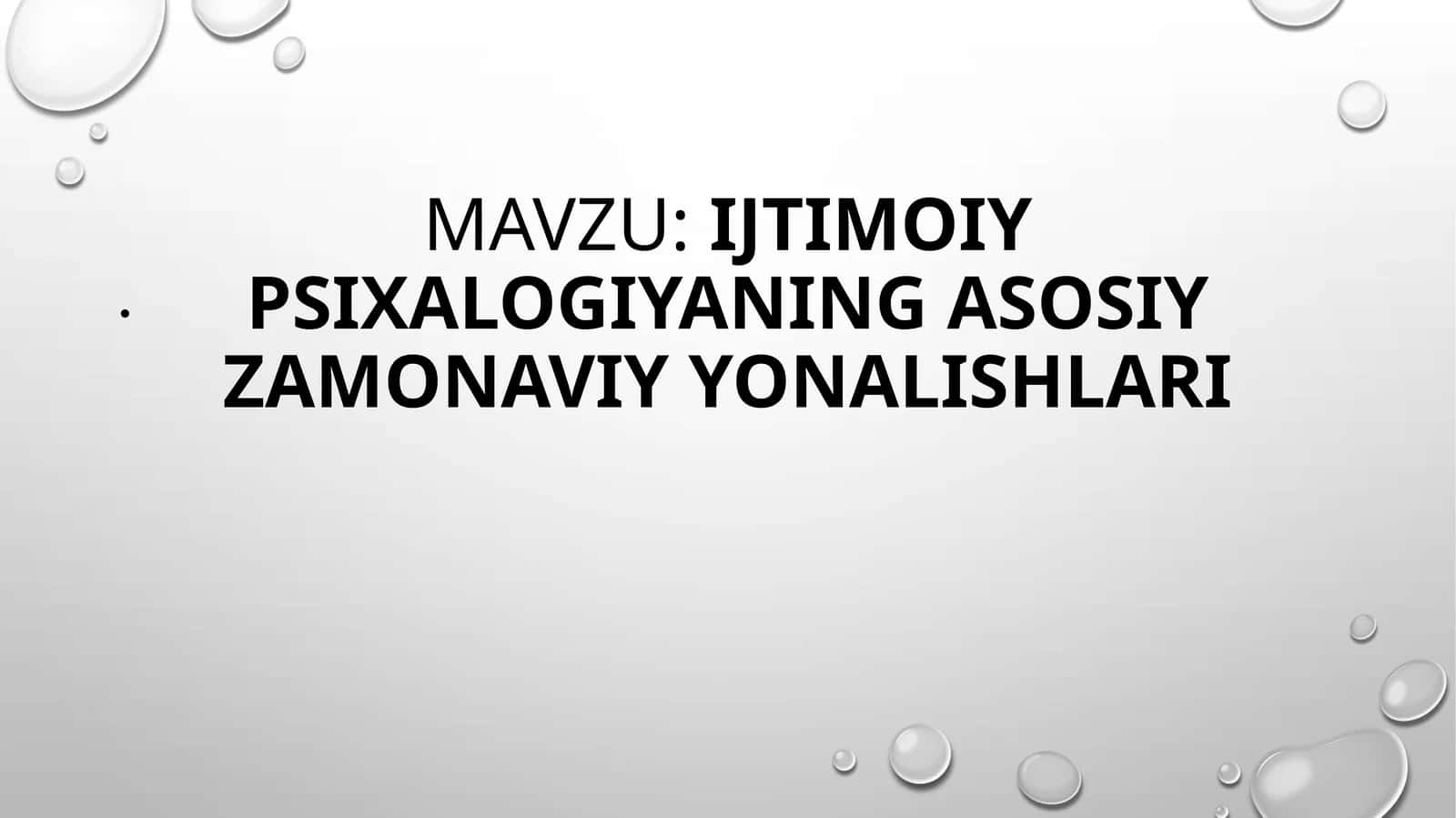IjtimoiypsixalogiyaNiNgasosiyzamonaviyyonalishlari 1