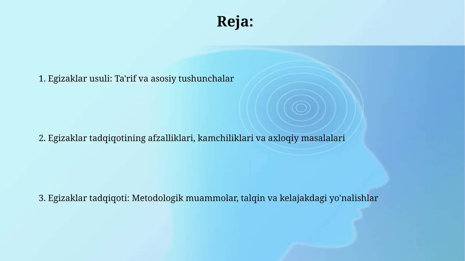 Egizaklar usuli: Ta'rif va asosiy tushunchalar 1