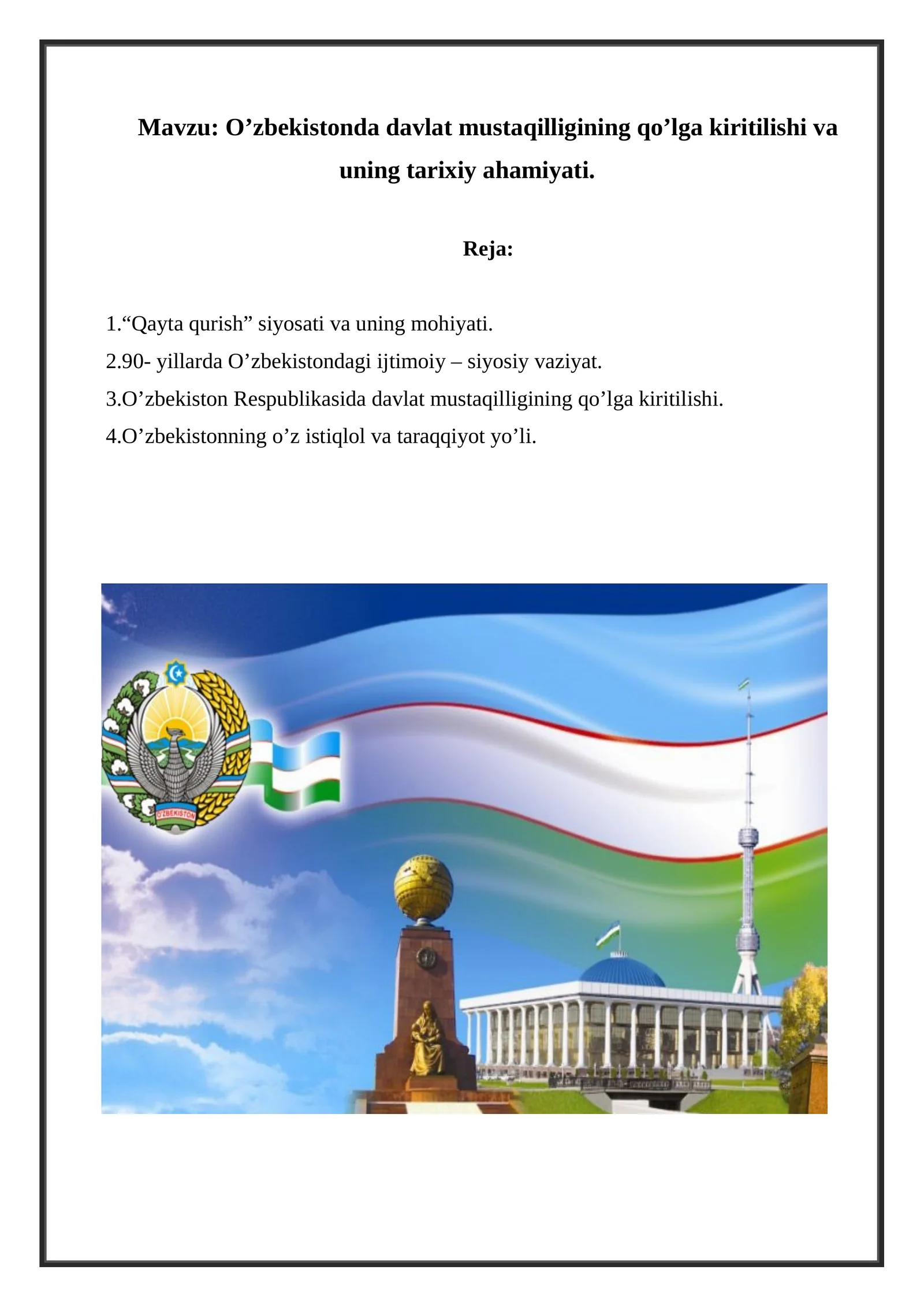 O’zbekistonda_davlat_mustaqilligining_qo’lga_kiritilishi 1