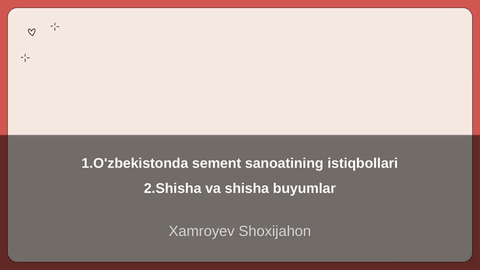 O'zbekistonda sement sanoatining istiqbollari 1